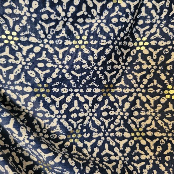 Niptuck Joanna Nautical Foil Navy/Gold Slimming  Shaping One Piece Swim Suit 6 - Picture 6 of 6